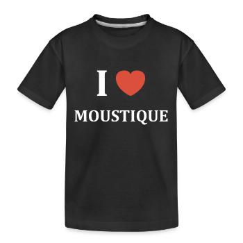 i love moustique - T-shirt bio Premium Enfant - noir - Devant