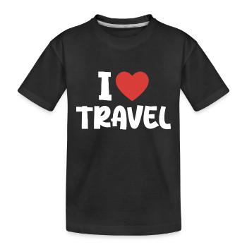 I Love Travel - T-shirt bio Premium Enfant - noir - Devant