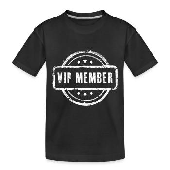 Tampon de membre VIP - T-shirt bio Premium Enfant - noir - Devant