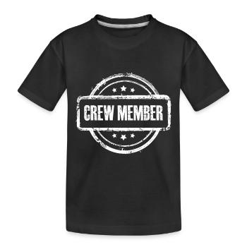 Tampon de l’équipage - T-shirt bio Premium Enfant - noir - Devant