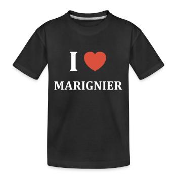 i love Marignier - T-shirt bio Premium Enfant - noir - Devant