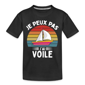 Je Peux Pas J'ai Voile - T-shirt bio Premium Enfant - noir - Devant