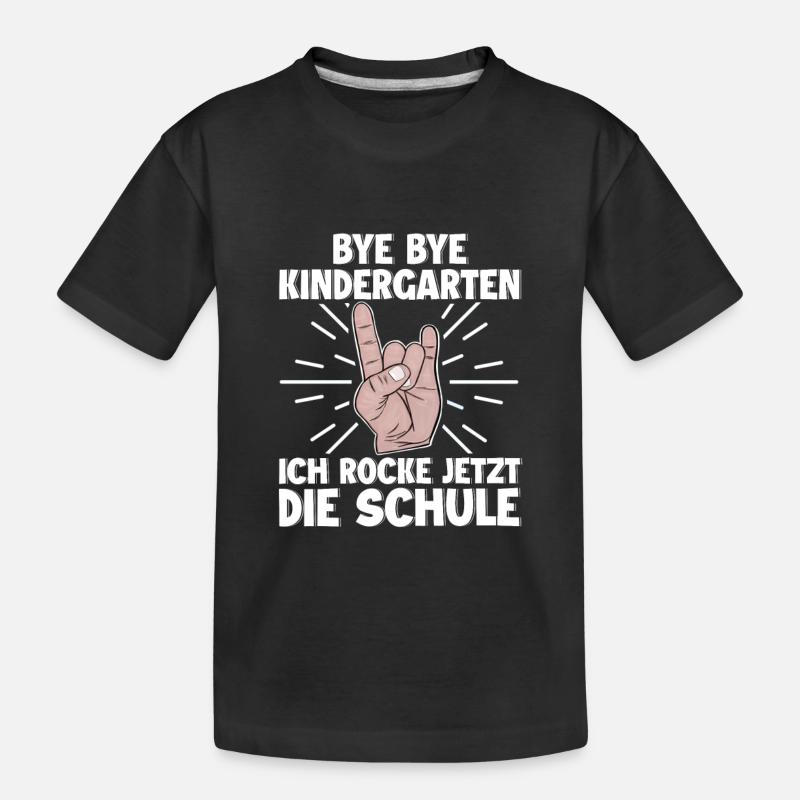 Kindergarten Abschluss Kita 2022 Ende Einschulung - Kinder Premium Bio T-Shirt - Schwarz