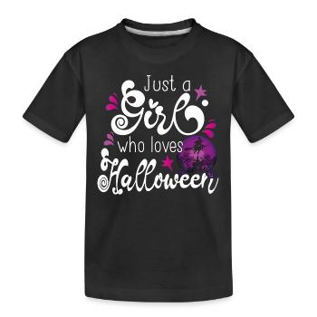 Halloween Girl November Gift Cadeau - T-shirt bio Premium Enfant - noir - Devant
