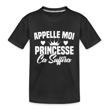 HUMOUR APPELLE MOI PRINCESSE - T-shirt bio Premium Enfant - noir - Devant