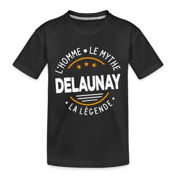Delaunay L'Homme Le Mythe La Légende - T-shirt bio Premium Enfant - noir - Devant
