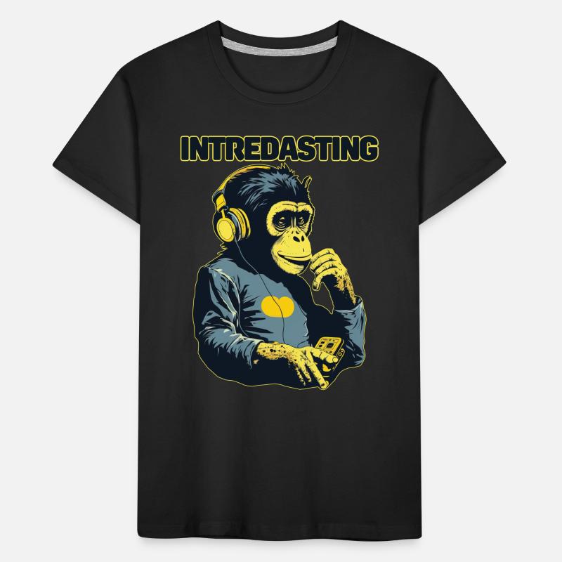 Intredasting Beats - Interesting Monkey Ape Kids' Premium Organic T-Shirt