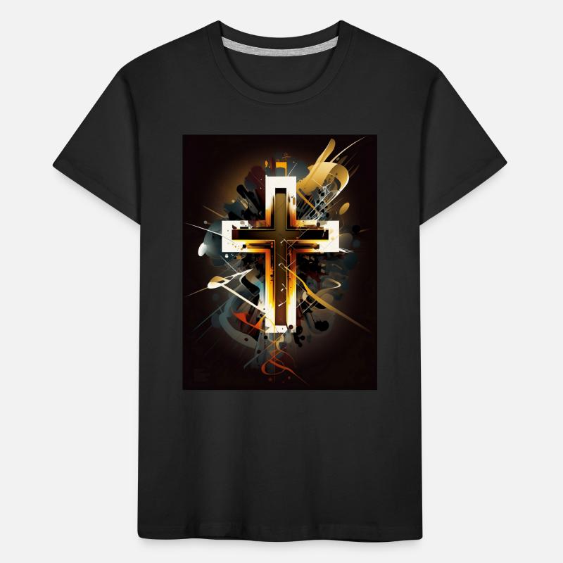 Conception de crucifix T-shirt bio Premium Enfant