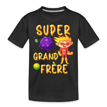 Super Grand Frere Cadeau Petit Garçon Cool - T-shirt bio Premium Enfant - noir - Devant