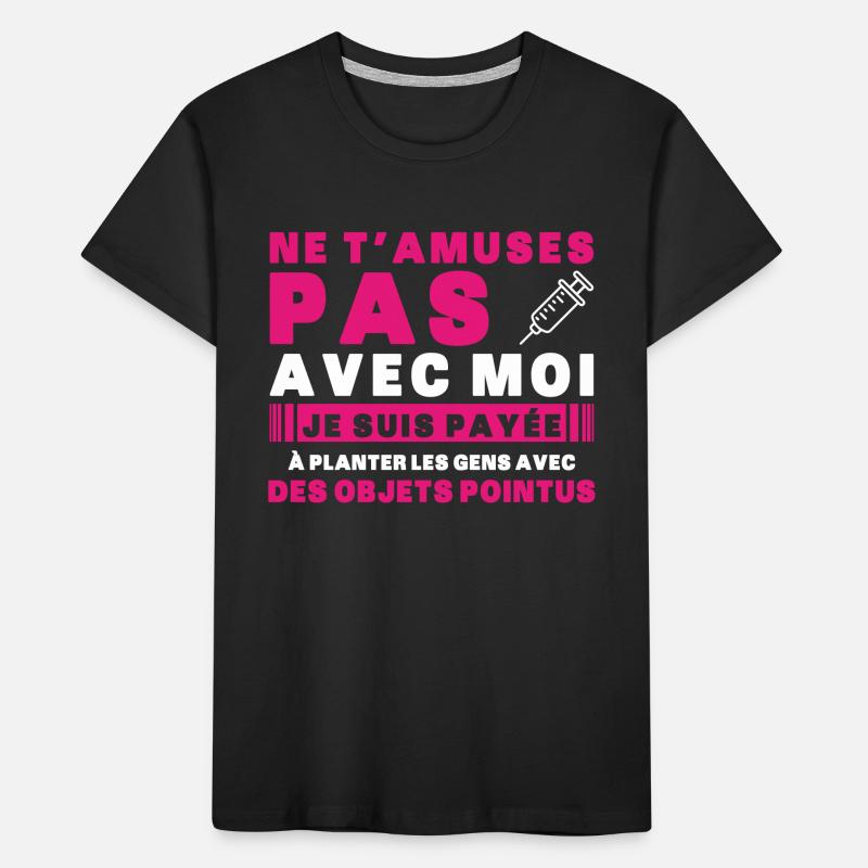 Krankenschwester Humor Geschenkidee Bluttest Kinder Premium Bio T-Shirt