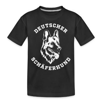 Chien de berger - T-shirt bio Premium Enfant - noir - Devant