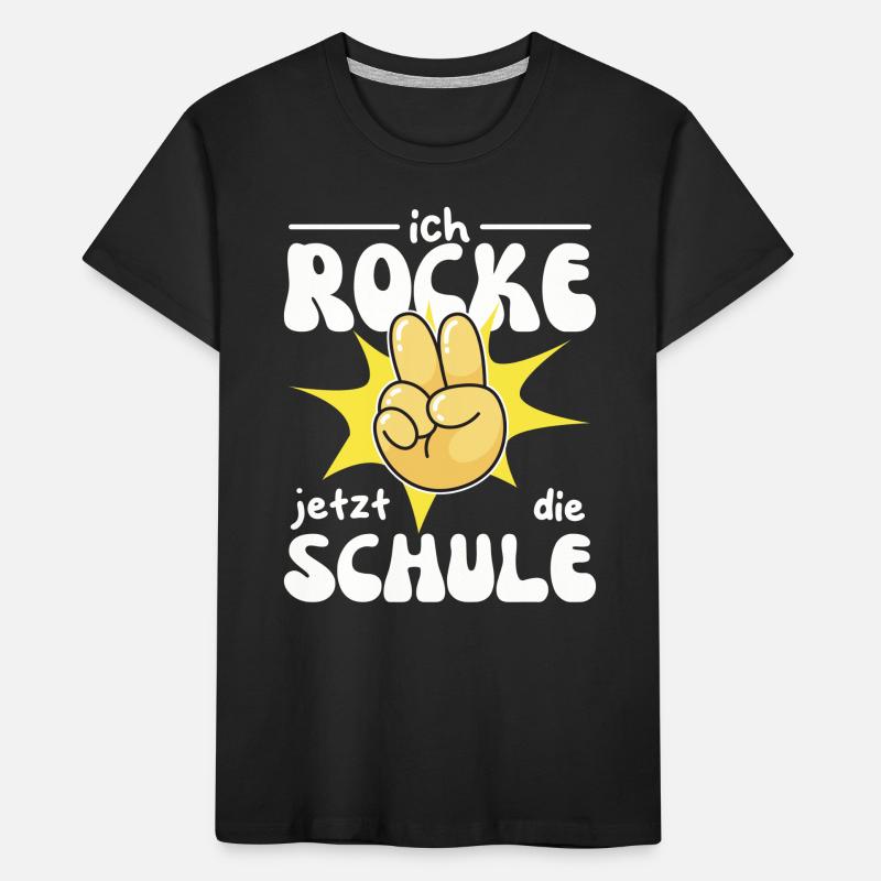 Kindergarten Abschied Hallo Schule ich bin soweit! Kinder Premium Bio T-Shirt