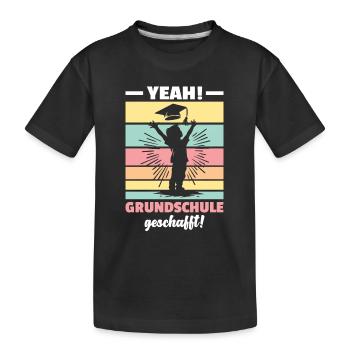 Primary School Graduate Primary School Farewell 2024 - Kids' Premium Organic T-Shirt - black - Front