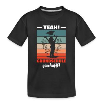Primary School Graduate Primary School Farewell 2024 - Kids' Premium Organic T-Shirt - black - Front