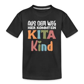 À l’écart, voici une garderie pour enfants 2023 - T-shirt bio Premium Enfant - noir - Devant