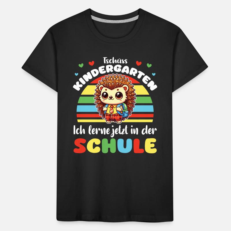 Bye bye kindergarten, I'm learning at school Kids' Premium Organic T-Shirt