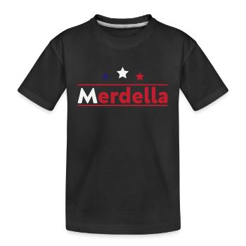 Merdella - Kinder Premium Bio T-Shirt - Schwarz - Vorne