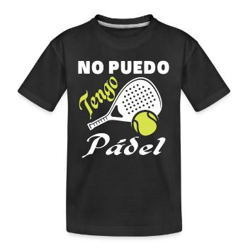 Je ne peux pas avoir d’athlètes de padel - T-shirt bio Premium Enfant - noir - Devant