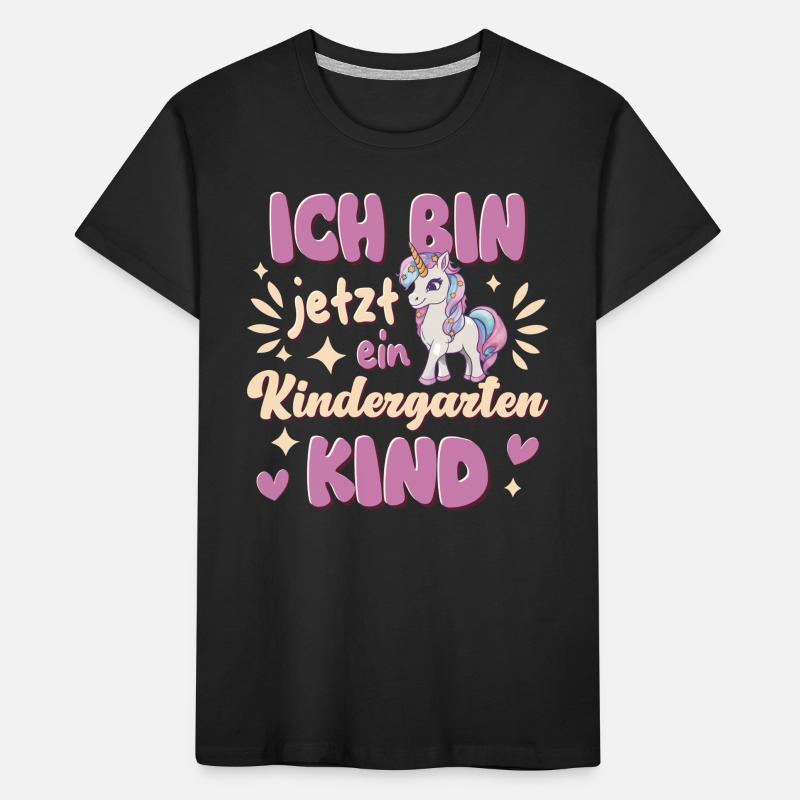 ich bin ein Kindergartenkind Kindergarten Einhorn Kinder Premium Bio T-Shirt