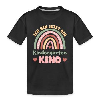 I'm now a kindergarten child 2024 - Kids' Premium Organic T-Shirt - black - Front