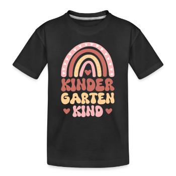 I'm now a kindergarten child 2024 - Kids' Premium Organic T-Shirt - black - Front