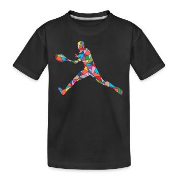 Joueurs de tennis Entraîneurs de tennis Joueurs de tennis Garçons - T-shirt bio Premium Enfant - noir - Devant