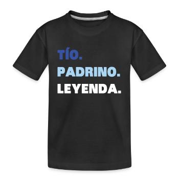 Onkel Pate Legende - Kinder Premium Bio T-Shirt - Schwarz - Vorne