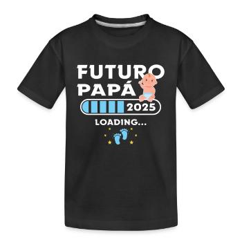 Zukunft Papst 2025 Erstvater 2025 - Kinder Premium Bio T-Shirt - Schwarz - Vorne