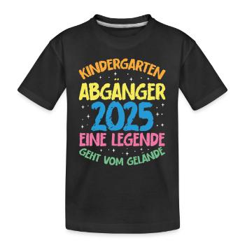 Farewell Children Kindergarten Graduates 2025 - Kids' Premium Organic T-Shirt - black - Front