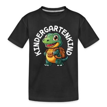 I'm now a kindergarten child 2025 - Kids' Premium Organic T-Shirt - black - Front