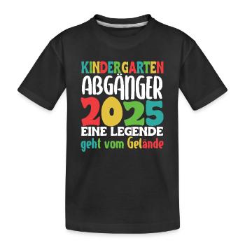 Farewell Children Kindergarten Graduates 2025 - Kids' Premium Organic T-Shirt - black - Front
