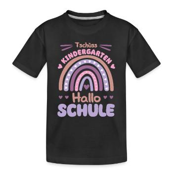 Abschied Kinder Kindergarten Abgänger 2024 - Kinder Premium Bio T-Shirt - Schwarz - Vorne
