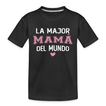 The best mom in the world Mother's Day - Kids' Premium Organic T-Shirt - black - Front