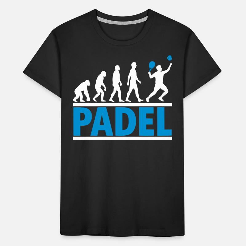 Padel Evolution Sport Schläger Kinder Premium Bio T-Shirt