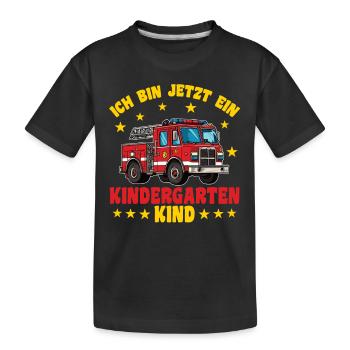 Je suis un enfant de maternelle - T-shirt bio Premium Enfant - noir - Devant
