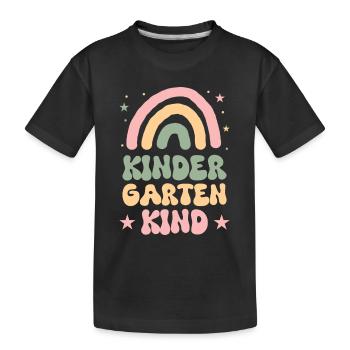 I'm now a kindergarten child 2024 - Kids' Premium Organic T-Shirt - black - Front