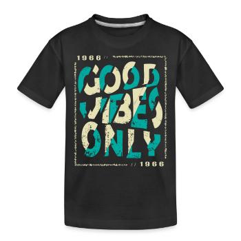 1966 Geburtstag 1966 Jahrgang 1966 Geschenk 1966 - Kinder Premium Bio T-Shirt - Schwarz - Vorne