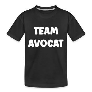 team avocat - T-shirt bio Premium Enfant - noir - Devant