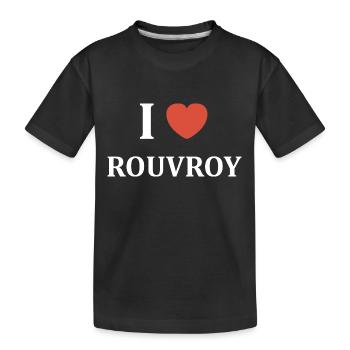 i love Rouvroy - T-shirt bio Premium Enfant - noir - Devant