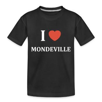 i love mondeville - T-shirt bio Premium Enfant - noir - Devant