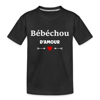 bébéchou d'amour - T-shirt bio Premium Enfant - noir - Devant