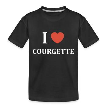 i love courgette - T-shirt bio Premium Enfant - noir - Devant