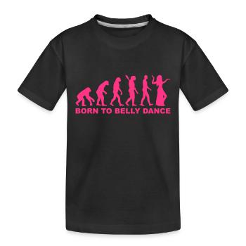 Bauchtanz - Kinder Premium Bio T-Shirt - Schwarz - Vorne