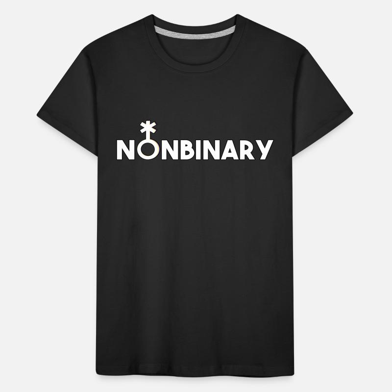 Non-binary non-binary non-binary gender symbol Kids' Premium Organic T-Shirt