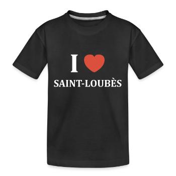 i love Saint Loubès - T-shirt bio Premium Enfant - noir - Devant