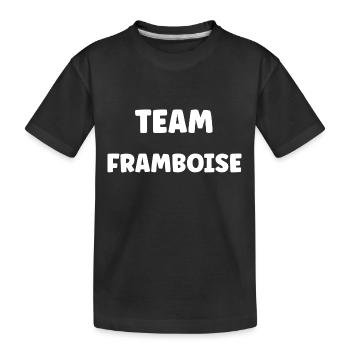 team framboise - T-shirt bio Premium Enfant - noir - Devant