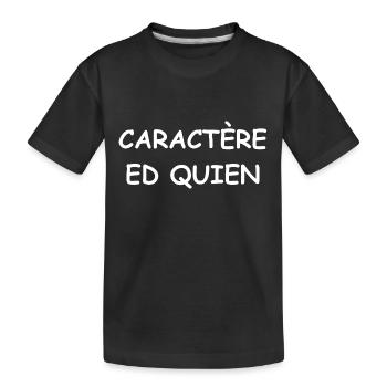 Caractère ed quien - T-shirt bio Premium Enfant - noir - Devant