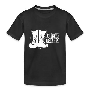 PunkRock - Kinder Premium Bio T-Shirt - Schwarz - Vorne