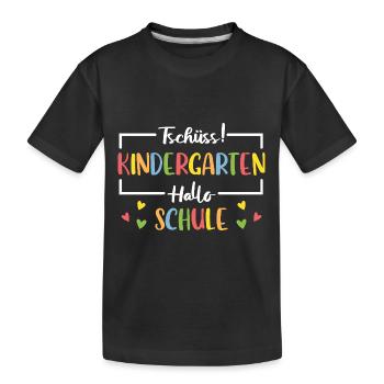 Farewell Children Kindergarten Graduates 2025 - Kids' Premium Organic T-Shirt - black - Front