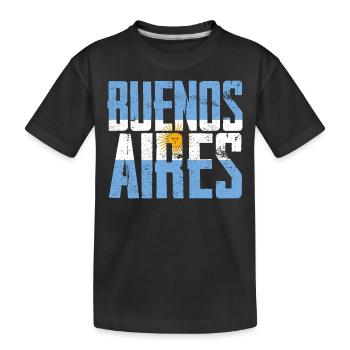 Buenos Aires Argentina - Kids' Premium Organic T-Shirt - black - Front